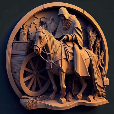 3D model The Beggars Ride game (STL)